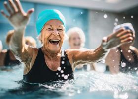 L'aquagym pratiquée pendant 10 semaines permet déjà d’affiner le tour de taille et de favoriser la perte de poids (Visuel Adobe Stock 644998712)