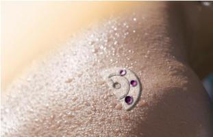 Ce patch analyse la sueur par chrono-échantillonnage (Visuel Jennifer M. McCann / Penn State) Ce patch analyse la sueur par chrono-échantillonnage (Visuel Jennifer M. McCann / Penn State)