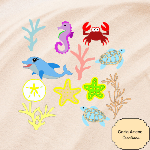 Sea Creatures and Coral SVG’s