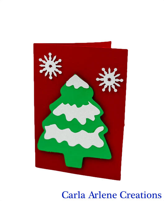 snowy tree card
