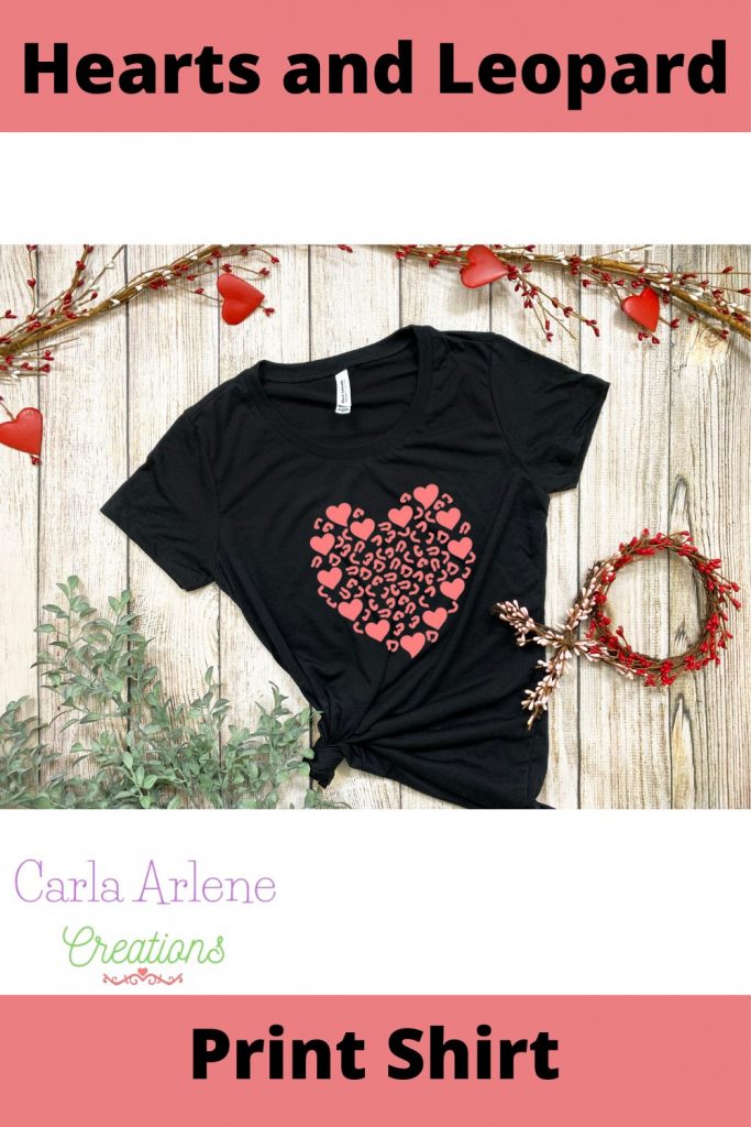hearts and leopard print Iron-On shirt pinterest pin