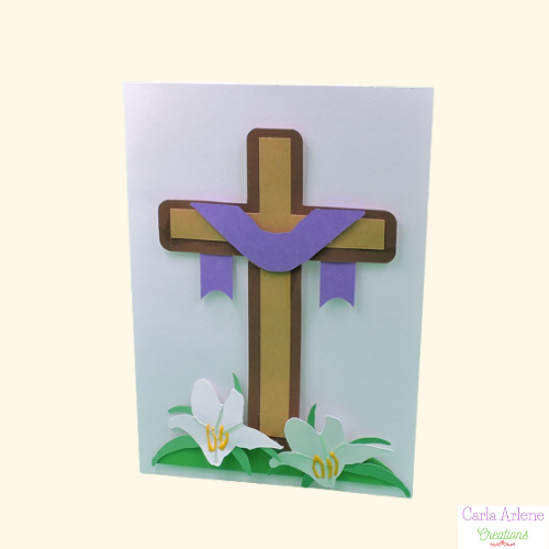 Easter Lily Cross Card