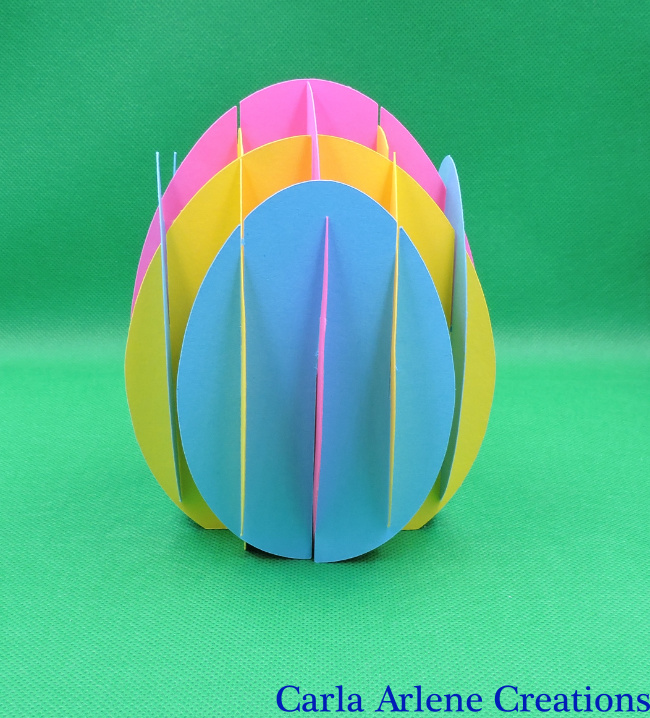 happy Easter egg card egg pop up