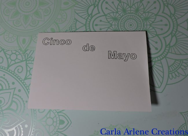 cinco de mayo taco card folded card