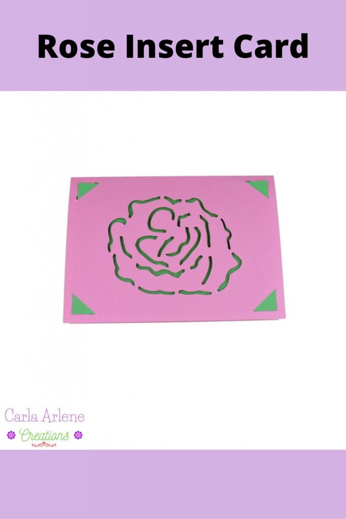 rose insert card pinterest pin