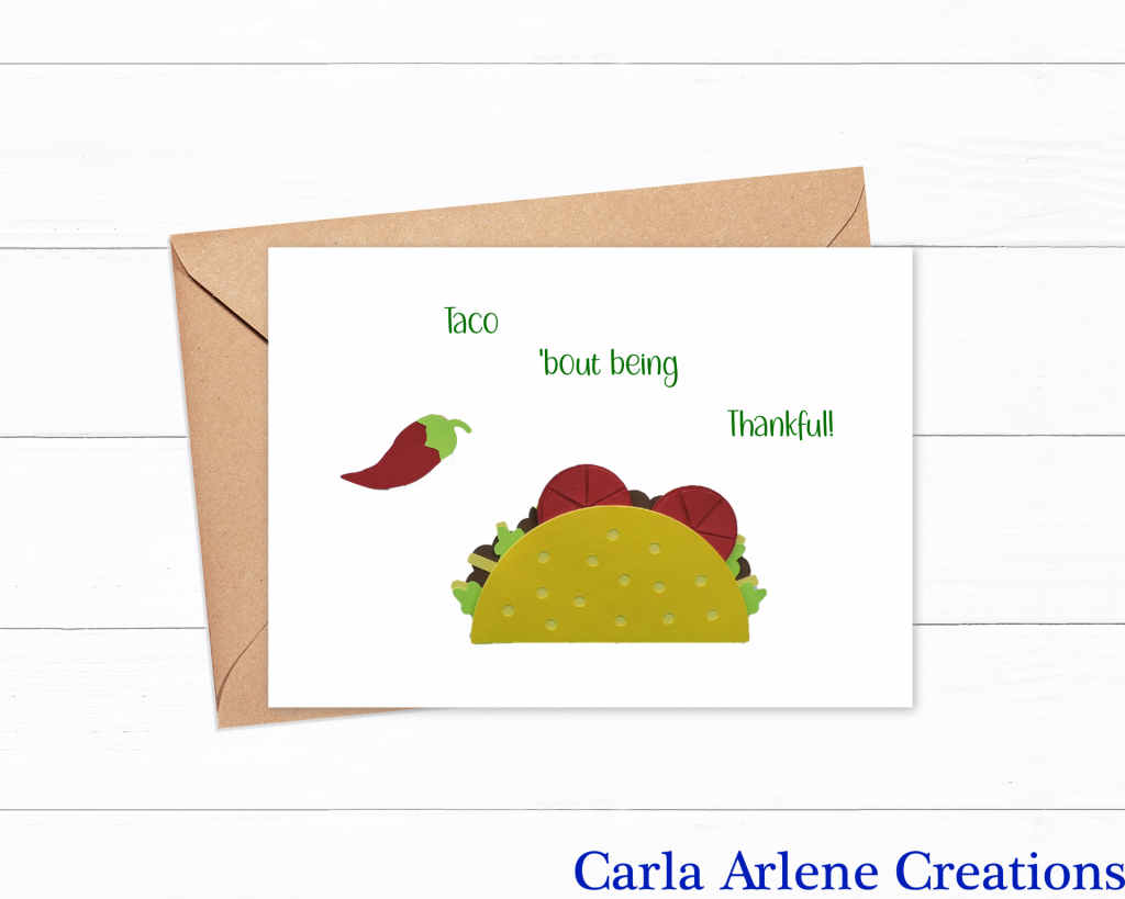 taco about being thankful card