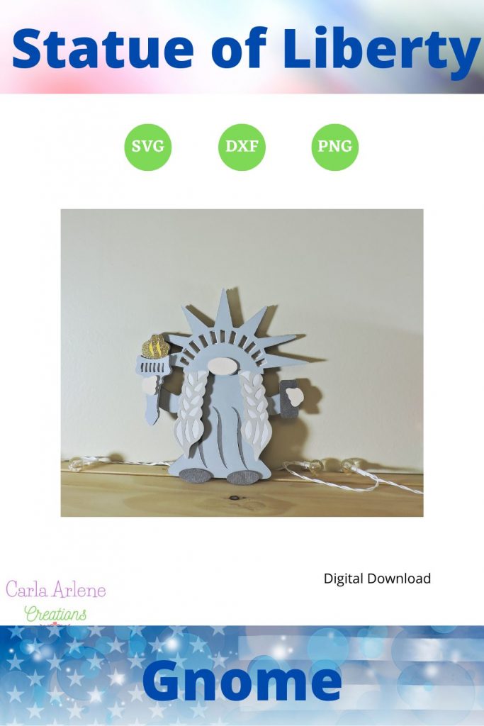 Statue of Liberty gnome pinterest pin