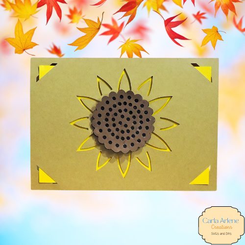 Sunflower Insert Card