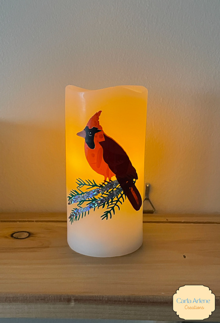 cardinal candle