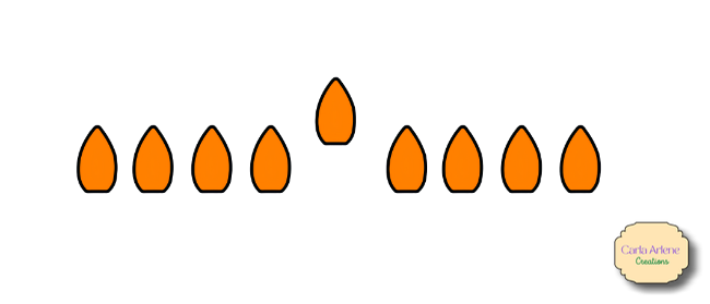 hanukkah ornaments orange flames of menorah