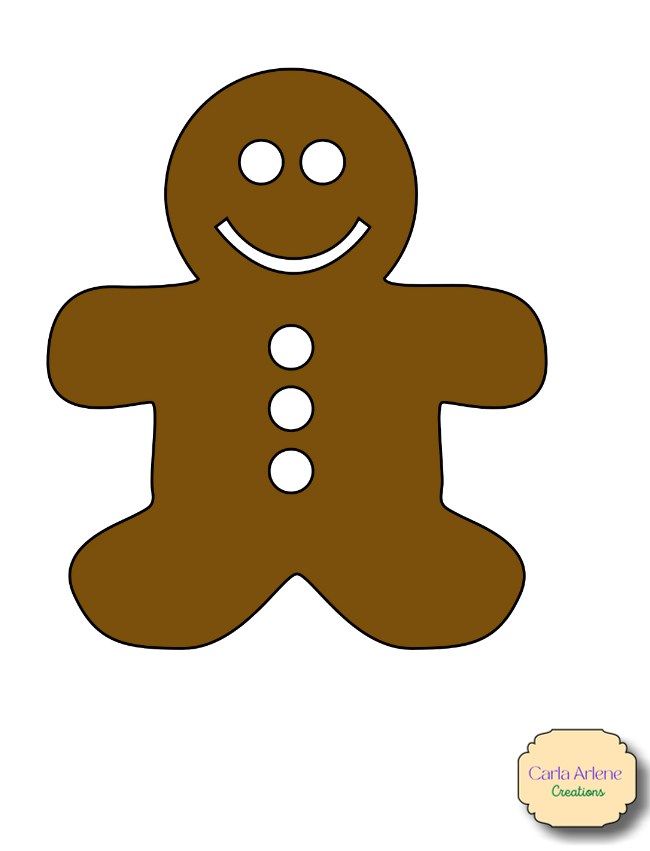 hot chocolate gift card holder gingerbread man front piece