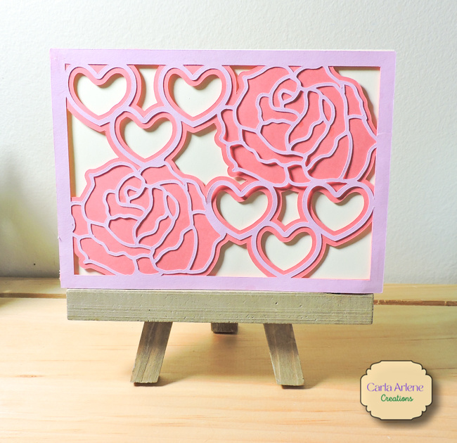hearts and roses card