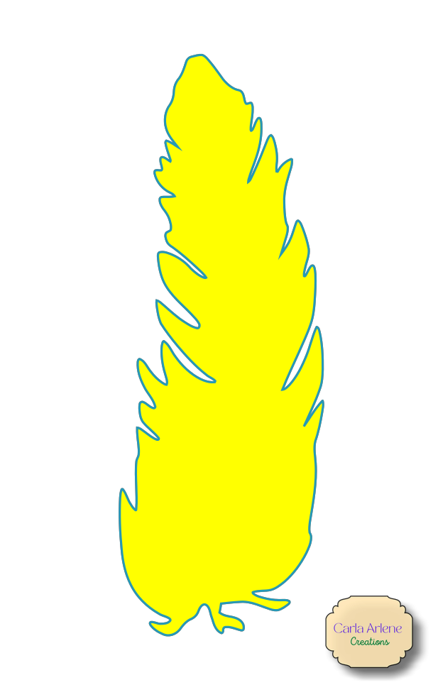 mardi gras gator yellow feather
