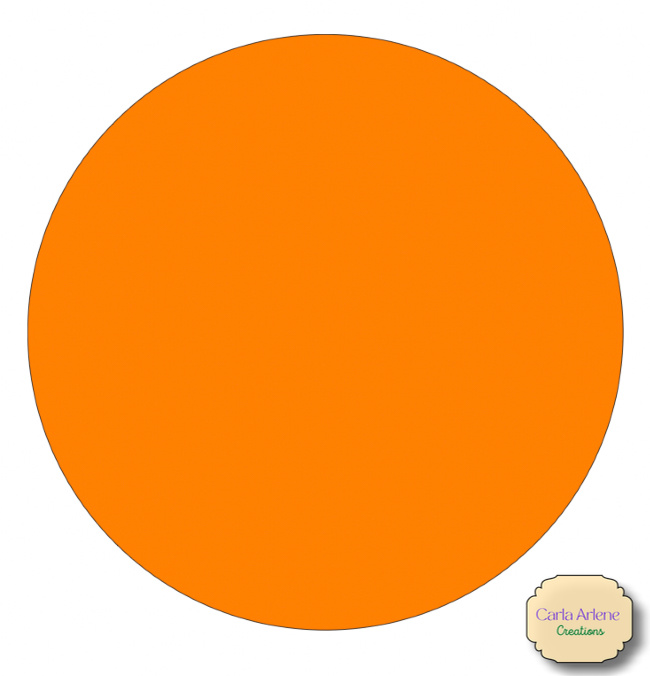holi mandala orange circle