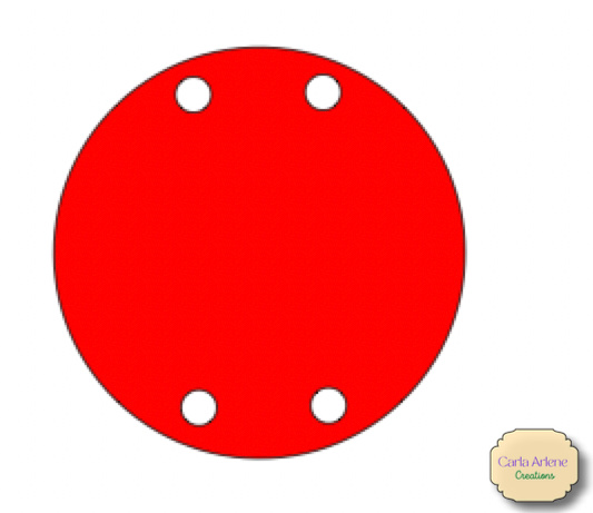holi mandala red circle