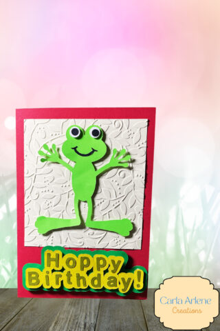 hoppy birthday frog card pinterest pin
