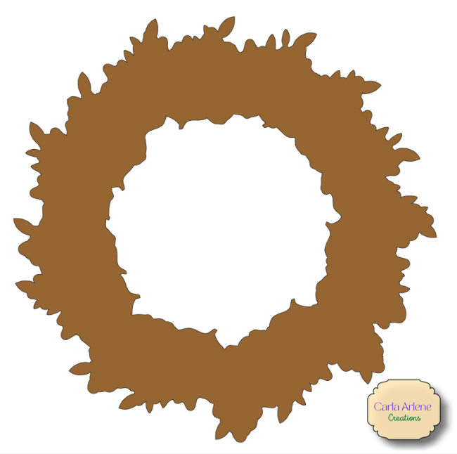 fall wreath brown bottom layer