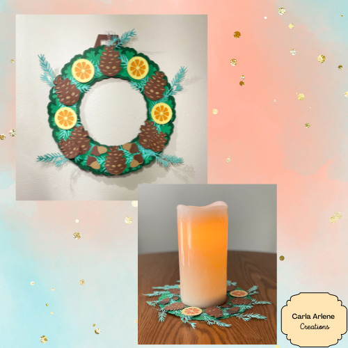 Pinecone Wreath and Candle Ring