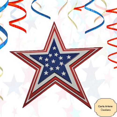 layered patriotic star